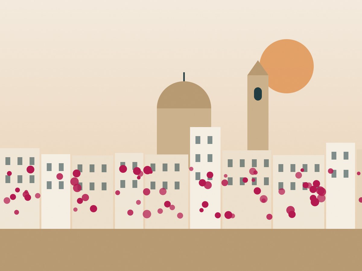 Illustration: Paphos Old Town & Kennedy Square - Valentino by ERMASS, Paphos, Cyprus